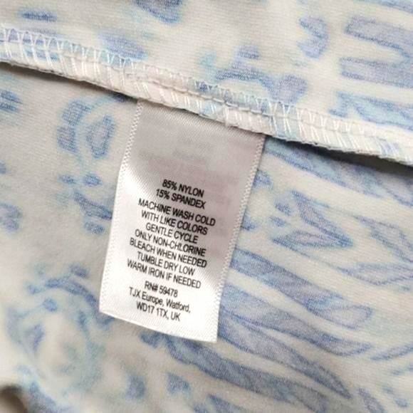 Cynthia Rowley White and Blue Ikat Print Sleeveless Stretch Sheath Dress X-Small - Picture 6 of 6